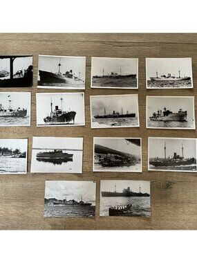 WWII German Naval Ship Photos Erich Gröner Archive HSK Orion Thor Kome Lot of 14